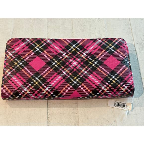 Simply Southern Pink Plaid “Oh Deer” Wallet NWT - Picture 3 of 5